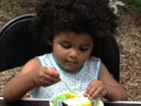 [Bailey eating cake]